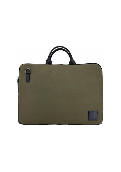 Kanvas Laptop Çantası 13 İnç Haki Çok Renkli