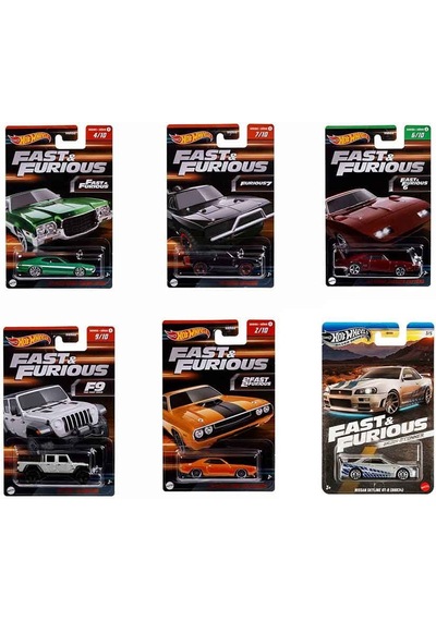 Hot Wheels Fast & Furious Temalı Arabalar Hnr88 Diğer