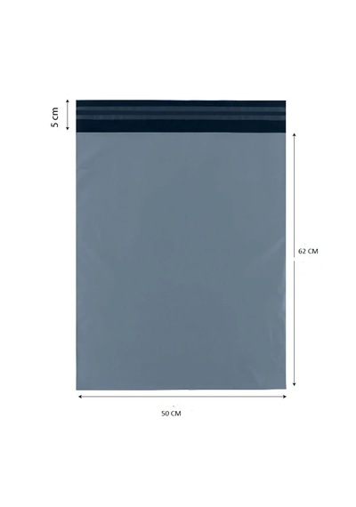 Cac Plastik 50x62+5 Cepsiz Kargo Poşeti 200 Adet