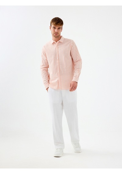 Regular Fit Erkek Pantolon Beyaz