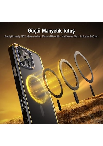 The Future Iphone 16 Pro Max Kılıfı, Magsafe Uyumlu Telefon Kılıfı, Desert Titanium Diğer