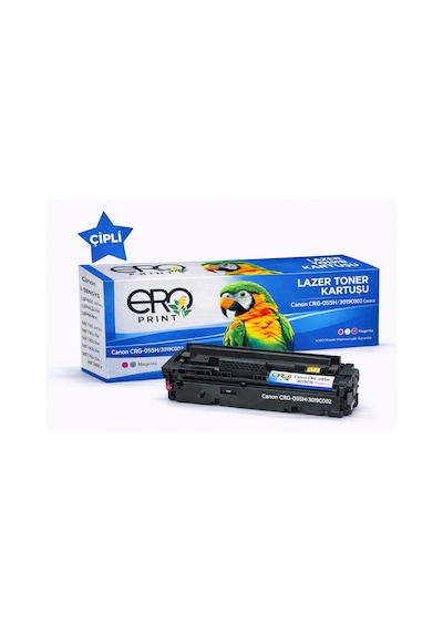 Canon Crg 055h Mavi Uyumlu Toner - 6000 Sayfalık Çipli Toner