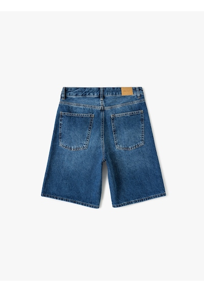 Koton Rahat Kesim Normal Bel Denim Şort Orta İndigo 5sal40007md İndigo Koton Rahat Kesim Normal Bel Denim Şort Orta İndigo 5sal40007md İndigo
