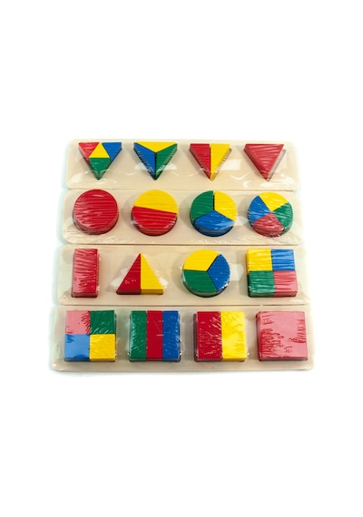 Oyuncak Geometrik Şekiller Ahşap Eğitici Şekiller