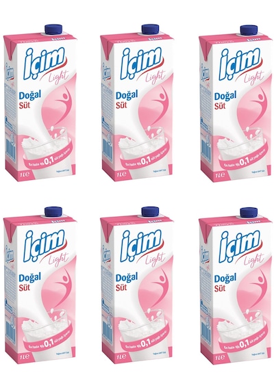 İçim Light Süt 1 Lt X 6 Adet
