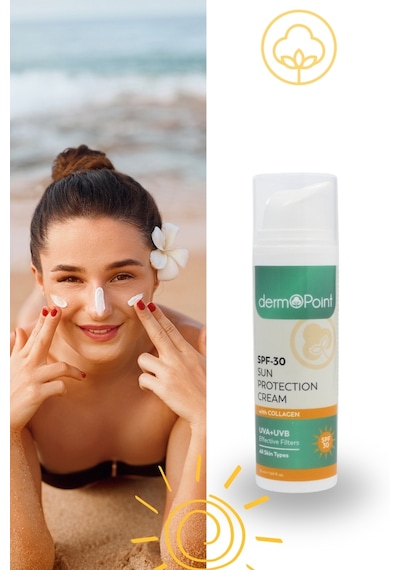 Dermo Point Kollajen İçerikli Koruyucu Güneş Kremi SPF30 50 ML