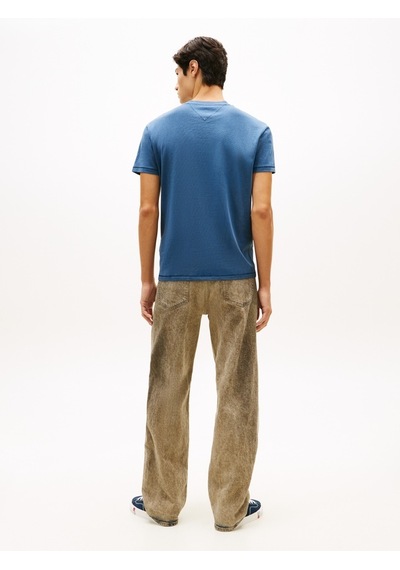 Tommy Hilfiger Tjm Reg La Wavıng Flag Ext Erkek Mavi T-shirt - Dm0dm22520