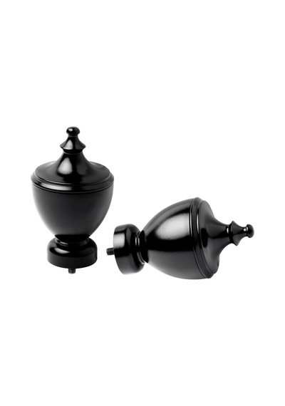 Ikea Stınksyska Korniş Ucu 60 Mm Siyah