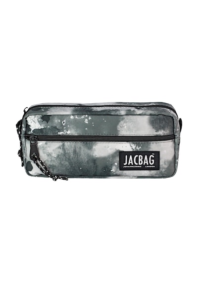 Jacbag Dual Zıp-iki Fermuarlı Kalemkutu - Gri Bulut Gri Bulut