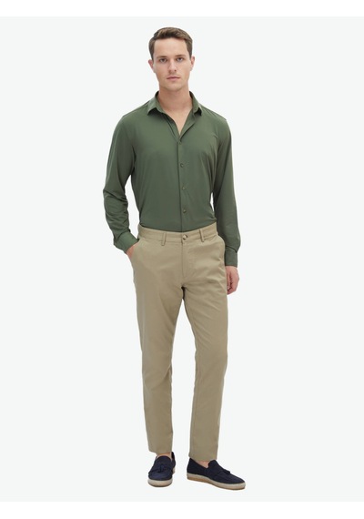 Kip Haki Regular Fit Casual Gömlek Haki