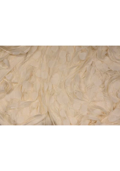 Puanlı Model Krem Renk Hazır İp Perde 300 280 Cm Krem