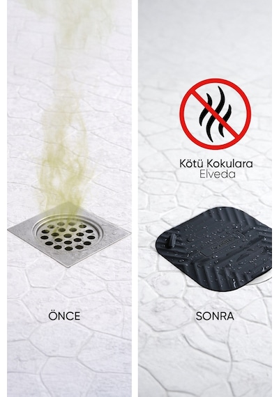 2'li Siyah Silikon Gider Kapağı Ve İstiridye Sabunluk Seti Su Giderli Banyo Mutfak Organizer