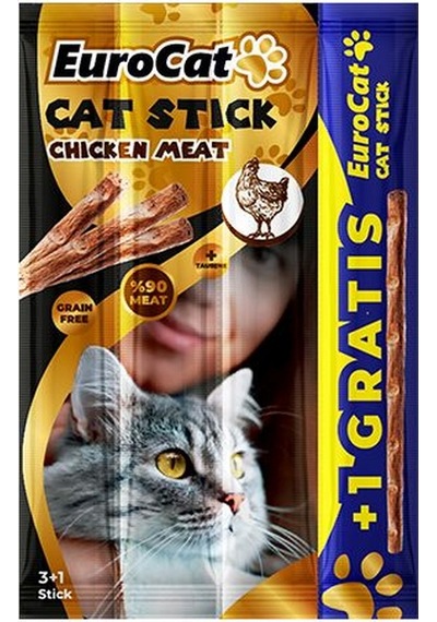 Eurocat - 819 - Catstick Tavuklu - Csmo-tex - 4x5 Gr