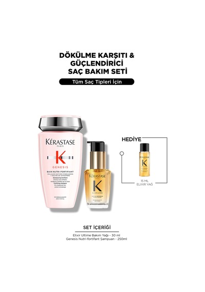Elixir & Genesis Dökülme Karşıtı & Güçlendirici Saç Bakım Seti