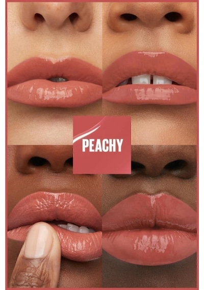 Maybelline New York Super Stay Vinyl Ink Uzun Süre Kalıcı Likit Ruj 15 Peachy + Sky High Cosmic Mini Maskara