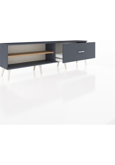 Arges Tv Ünitesi Tek Raflı Tek Çekmeceli 176x30x51 Antrasit-çam/antrasit Atlas Çam/antrasıt Arges Tv Ünitesi Tek Raflı Tek Çekmeceli 176x30x51 Antrasit-çam/antrasit Atlas Çam/antrasıt