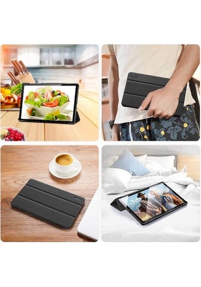 Dux Ducıs Huawei Uyumlu Matepad T8 - C3 Mıknatıslı Kılıf Domo Series - Siyah (259952035)