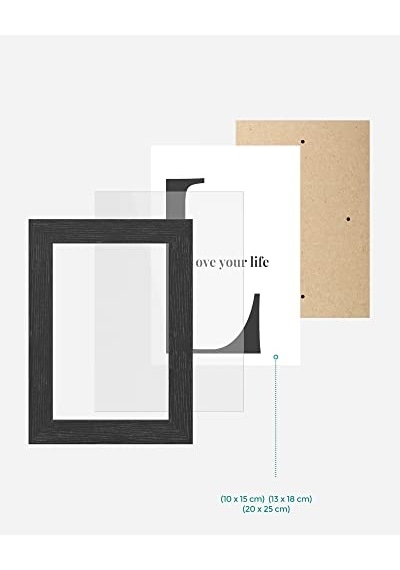 Resim Çerçevesi Seti 10'lu, 20 X 25 Cm Boyutunda 2 Fotoğraf, 13 X 18 Cm Boyutunda 4 Fotoğraf, 10 X 15 Cm Boyutunda 4