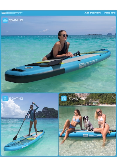 Air Power 11'6" 351x89x15 Cm Şişme Paddle Board Sup Seti 210 Kg