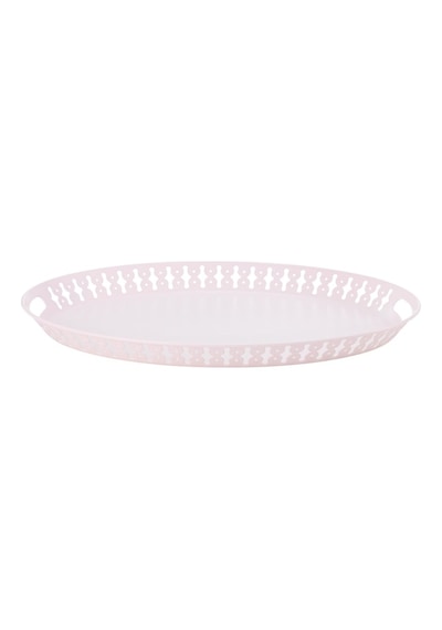 Ikea Romantısk Çelik Tepsi 52x39 Cm Pembe 50333186 Çok Renkli