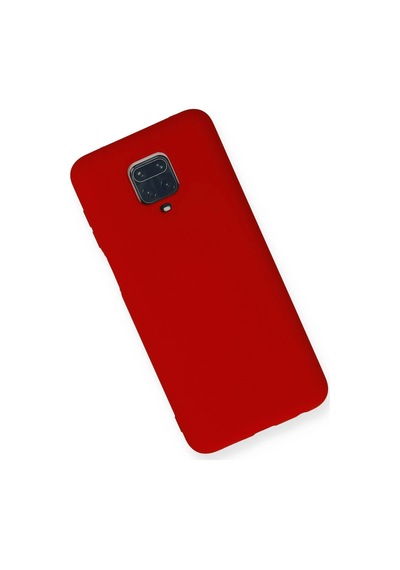Cosmotex Newface Xiaomi Redmi Note 9 Pro Kılıf Nano İçi Kadife Silikon - Kırmızı