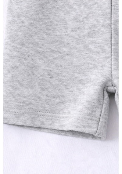 For My Baby Basic Bebek Şortlu Takım Gri