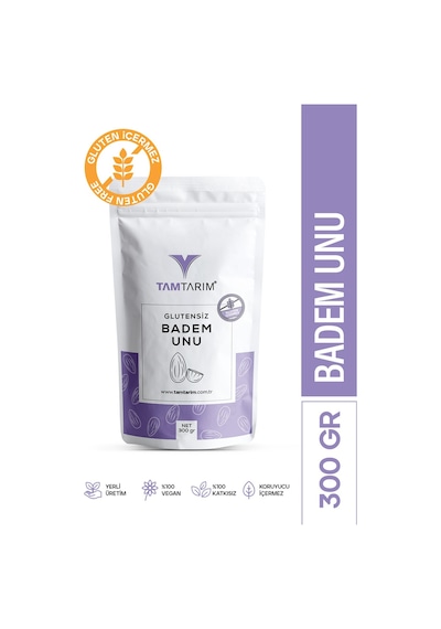 Tam Tarım Glutensiz Badem Unu 300 G
