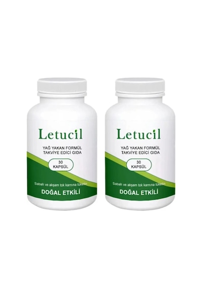 Letucil Dstklyci Ürün 30 Lu Yeşil Çay Ve Biberiyeli G.ç Desteği X 2 Adet