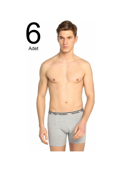 Erkek Beyaz 6'Lı Paket Likralı Boxer Elf568S0060Ccm6 0060 001