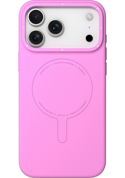 Apple Uyumlu iPhone 17 Pro Max  Kılıf M-safe Şarj Özellikli Youngkit Morandi Serisi Kapak Pembe Pembe