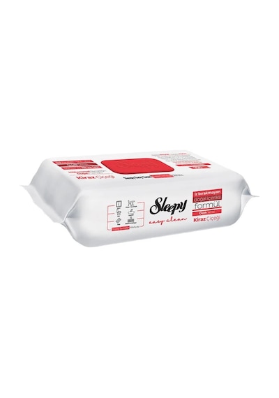 Sleepy Easy Clean Kiraz Çiçeği Yüzey Temizlik Havlusu 100 Lü Diğer