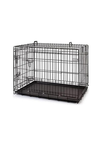 Metal Köpek Kafesi 91x61x66 Cm Siyah