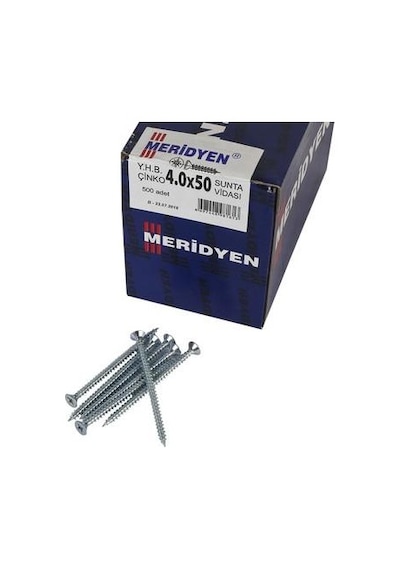 Meridyen Sunta Vidası 4X50 500 Adet