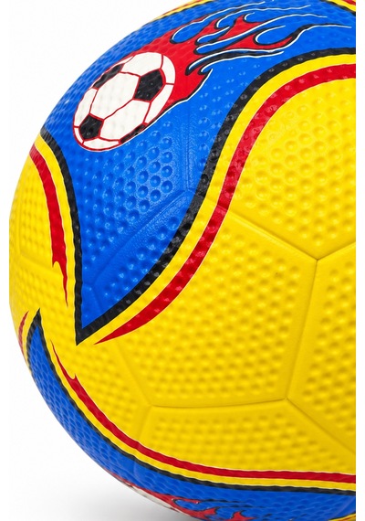 Telvesse Kauçuk Futbol Topu Yekpare Üretim Soft Karışık Renk 400 Gram No:5 Çok Renkli