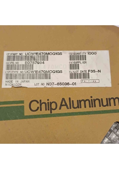 Ucw1e470mcq1gs 47mf 25v 6.3x7 Smd Kondansatör 100 Adet
