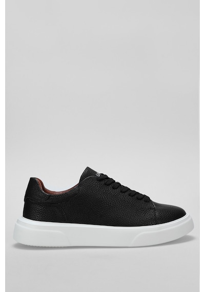 Lufian Erkek Tommy Deri Sneaker Ayakkabı 112230222 Siyah Siyah