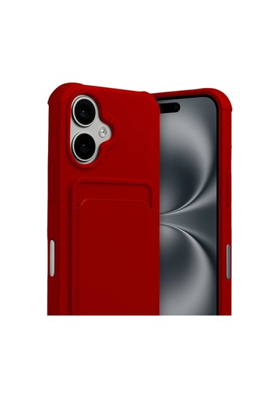 Apple İphone 17 Kelvin Kartvizitli Silikon - Kırmızı