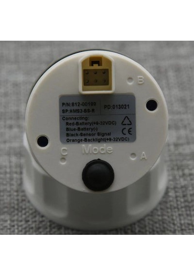 Atik Su Seviye Göstergesi 12/24V Çap 52Mm Beyaz Tekne Yat Beyaz