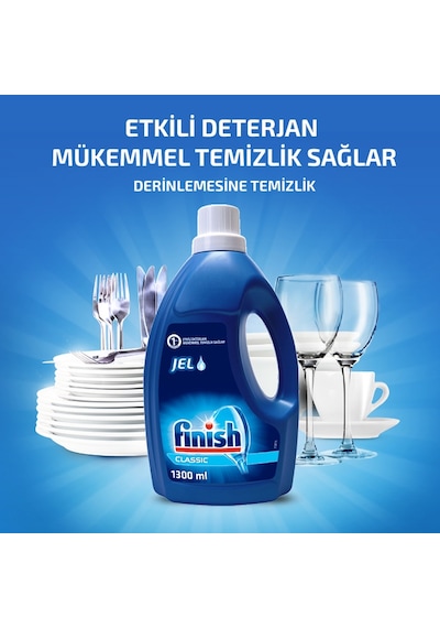Finish Classic Jel Bulaşık Makinesi Deterjanı 4 x 1300 ML