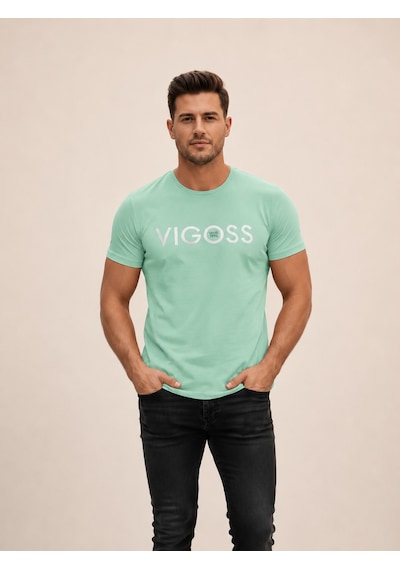 Vıgoss Actıon Baskılı Erkek T-shırt 62533-30010 Mint