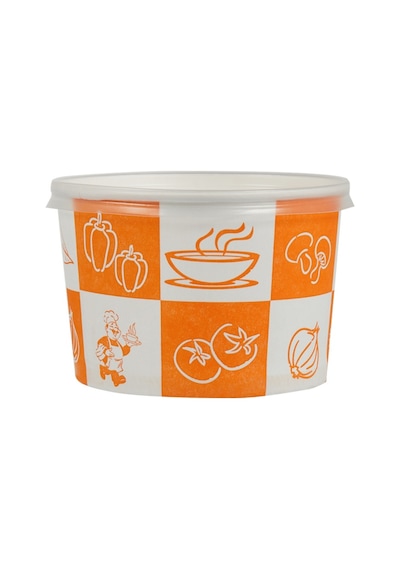 Packanya Kapaklı Çorba Kasesi 16 Oz 250 Adet