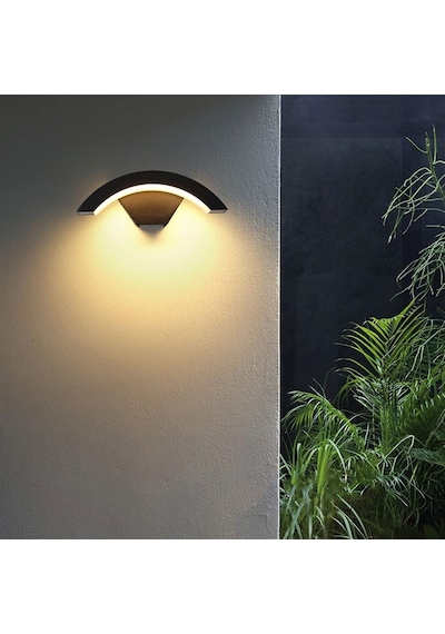 Elektrikle Çalışır 24 Watt İç Ve Dış Mekan Led Duvar Aplik Bahçe Kapı Girişi Armatür 3200k Gün Işığı Gün Işığı - Sarı