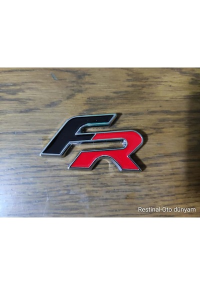 Seat Fr Metal Logo Arka Bagaj Amblem Arma Yapıştırma Araba Aksesuarı Yeni Ürün Siyah Kırmızı