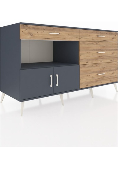 Kronos Konsol Tek Raflı 4 Çekmeceli 2 Kapaklı 176x59x99 Antrasit- Antrasit-antrasit/çam Kronos Konsol Tek Raflı 4 Çekmeceli 2 Kapaklı 176x59x99 Antrasit- Antrasit-antrasit/çam