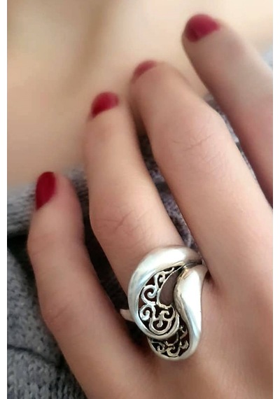 Gümüş Tasarım Yüzük (465045092)