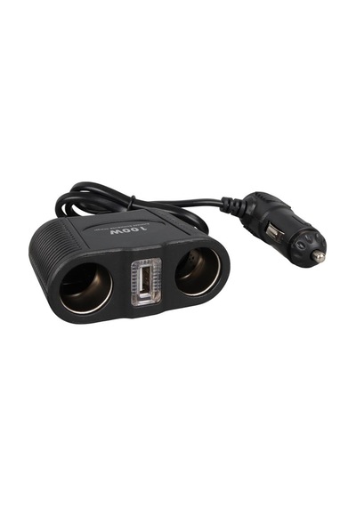 Olesson 1645 12-24v Tek Usb Girişli 100w 70cm Kablolu 2'li Araç Çakmak Çoklayıcı
