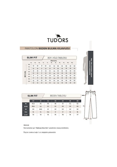 Tudors Erkek Slim Fit Dar Kesim Chino Yandan Cepli Pamuklu Siyah Pantolon-35721 Siyah