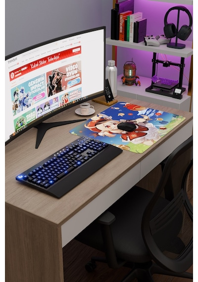 Klee Genshin Impact Anime Gacha V1 - 48x40 Xl Gaming Mouse Pad Fare Altlığı