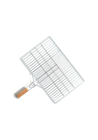 Küçük Boy Mangal Izgarası - 35x20 Cm - Ahşap Saplı Ttt