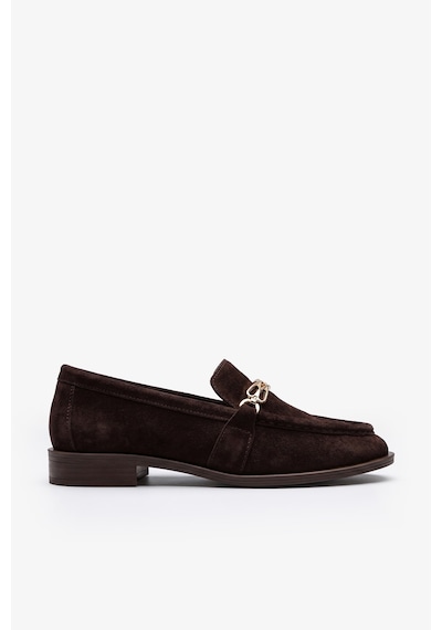 Louis Cardy Monroe Kahverengi Süet Deri Kadın Loafer
